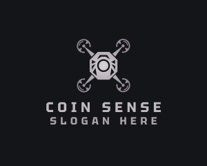 Surveillance Aerial Drone Logo