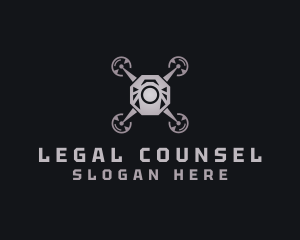 Surveillance Aerial Drone Logo