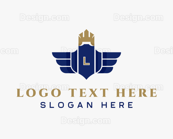 Elegant Royalty Wings Logo