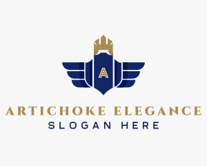 Elegant Royalty Wings logo design