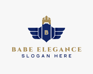 Elegant Royalty Wings logo design