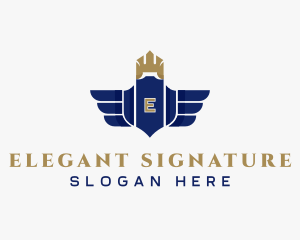 Elegant Royalty Wings logo design