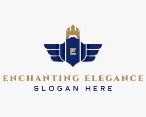 Elegant Royalty Wings logo design