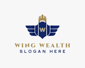 Elegant Royalty Wings logo design