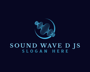 Wave Frequency Beat logo design