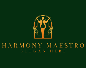 Musical Orchestra Conductor logo design