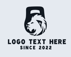 Lion - Lion Kettlebell Weights logo design