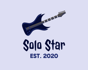 Electric Guitar Solo logo design