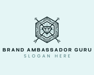 Hipster Diamond Jewelry logo design