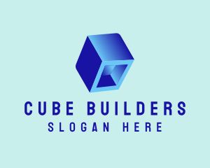 Technology 3D Cube  logo design