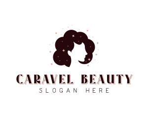 Afro Hairstyle Beauty logo design