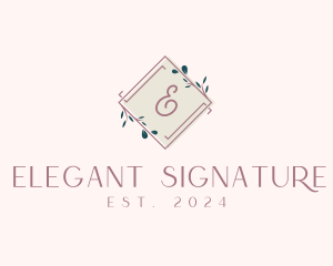 Nature Boutique Elegant logo design