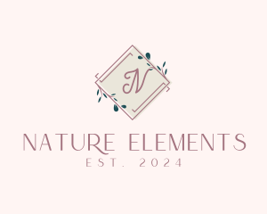 Nature Boutique Elegant logo design