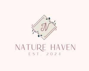 Nature Boutique Elegant logo design