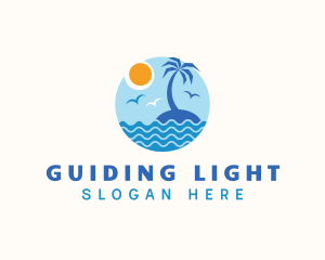 Tropical Island Travel logo design