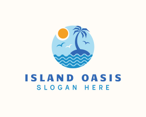 Tropical Island Travel logo design