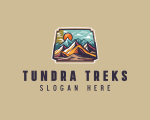 Mountain Hiking Adventure logo design