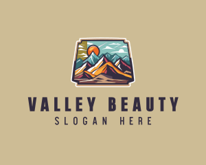 Mountain Hiking Adventure logo design