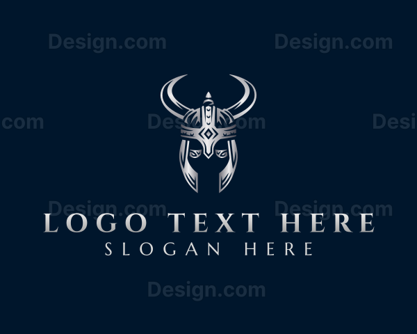 Viking Warrior Helmet Logo