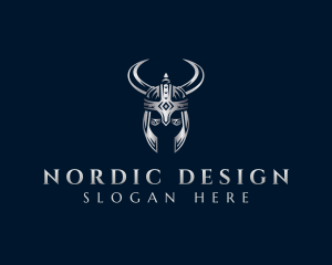 Viking Warrior Helmet logo design