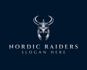 Viking Warrior Helmet logo design