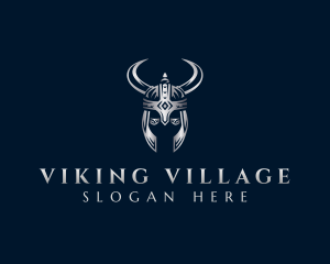 Viking Warrior Helmet logo design