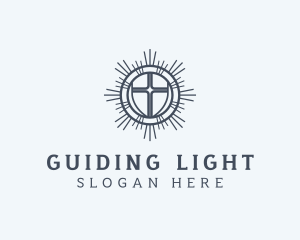 Christianity Catholic Cross logo design