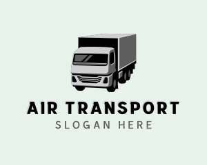 Box Truck Freight Delivery logo design