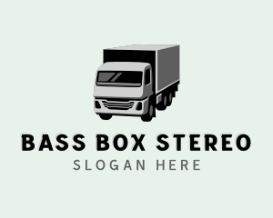 Box Truck Freight Delivery logo design