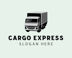 Box Truck Freight Delivery logo design