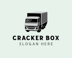 Box Truck Freight Delivery logo design