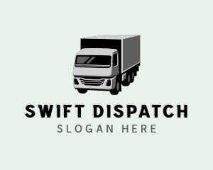 Box Truck Freight Delivery logo design