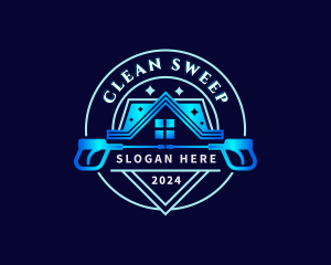 Pressure Wash Cleaning logo design