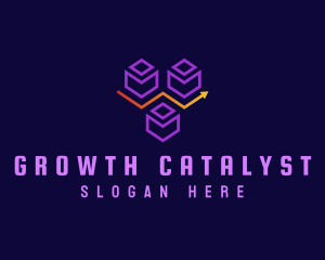 Arrow Cube Logistics logo design