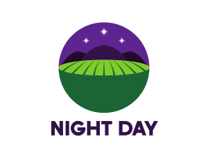 Night Field Travel logo design