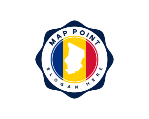Tourism Chad Map logo