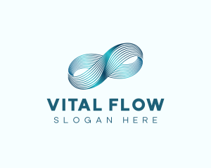 Infinity Wave Loop logo design