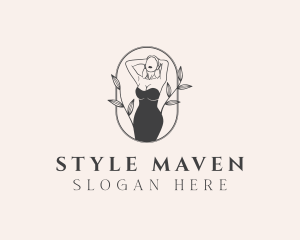 Fashionista Model Woman logo design