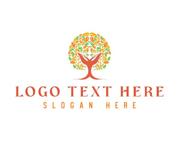 Cacao Tree Leaves logo