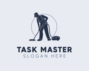 Janitorial Cleaning Vacuum logo design