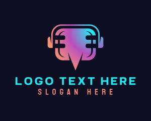 Singer - Audio Recording Podcast logo design