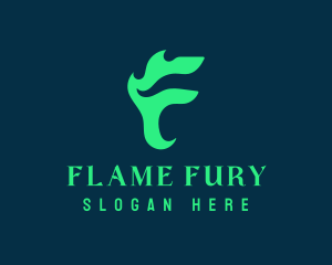 Green Flame Media logo design