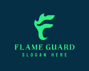 Green Flame Media logo design