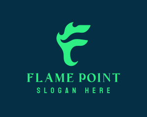 Green Flame Media logo design