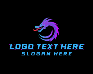 Cyber Gaming Dragon Logo