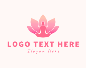 Human Lotus Silhouette Logo