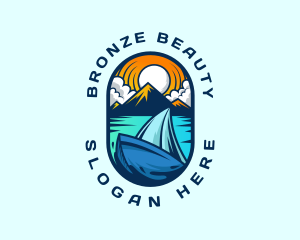 Traveler Sailboat Cruise logo design