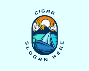 Traveler Sailboat Cruise logo design