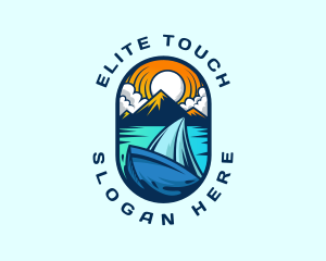 Traveler Sailboat Cruise logo design