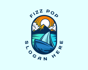 Traveler Sailboat Cruise logo design